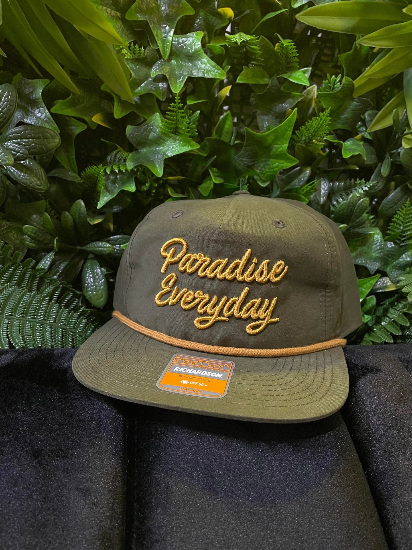 Olive & Yellow Rope Trucker